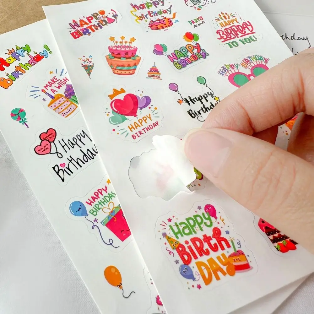 20pcs Combination Set Birthday Greeting Card Blessing with Envelope Happy Birthday Card Handwriting DIY Message Cards