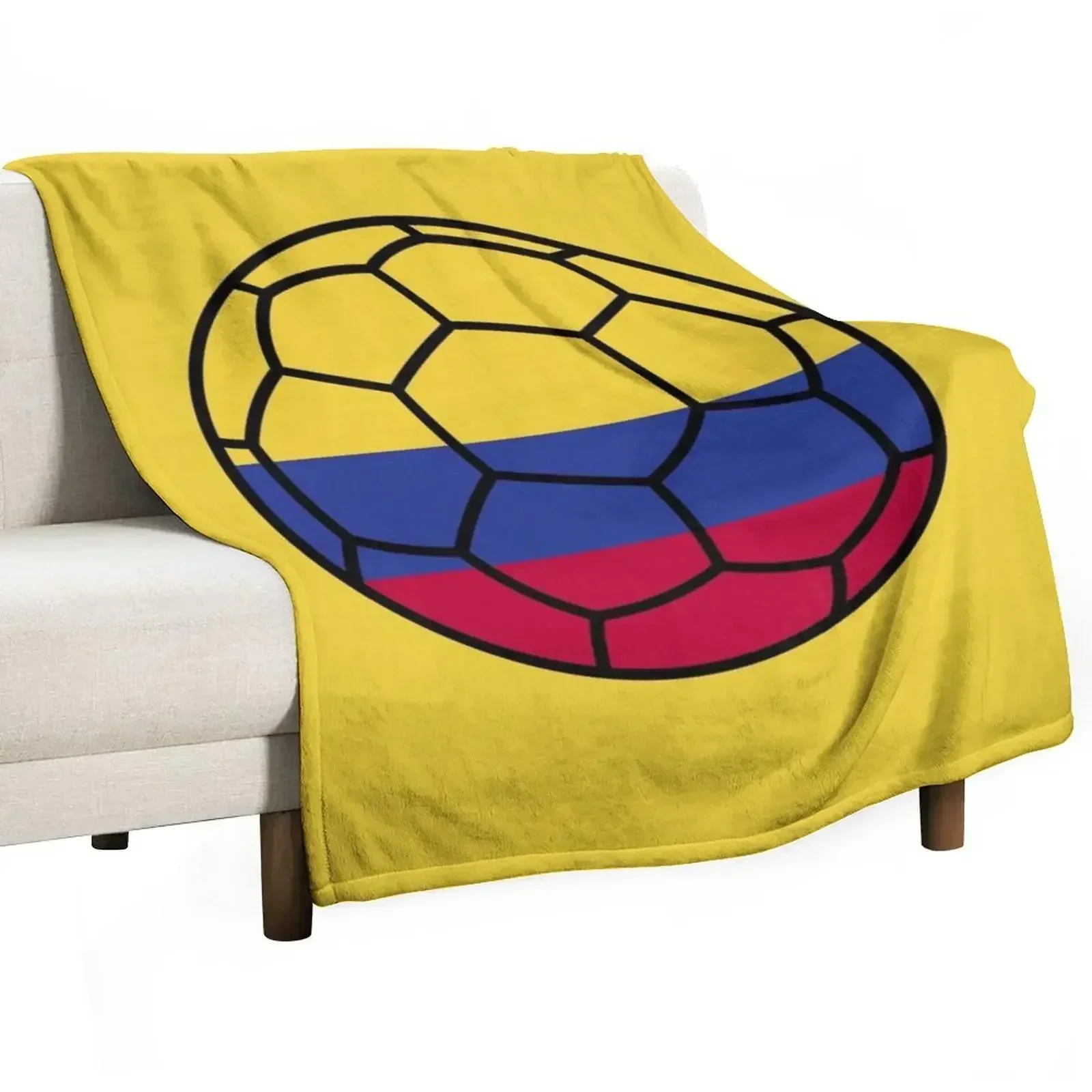 Colombian Football Throw Blanket Plush Baby funny gift Blankets