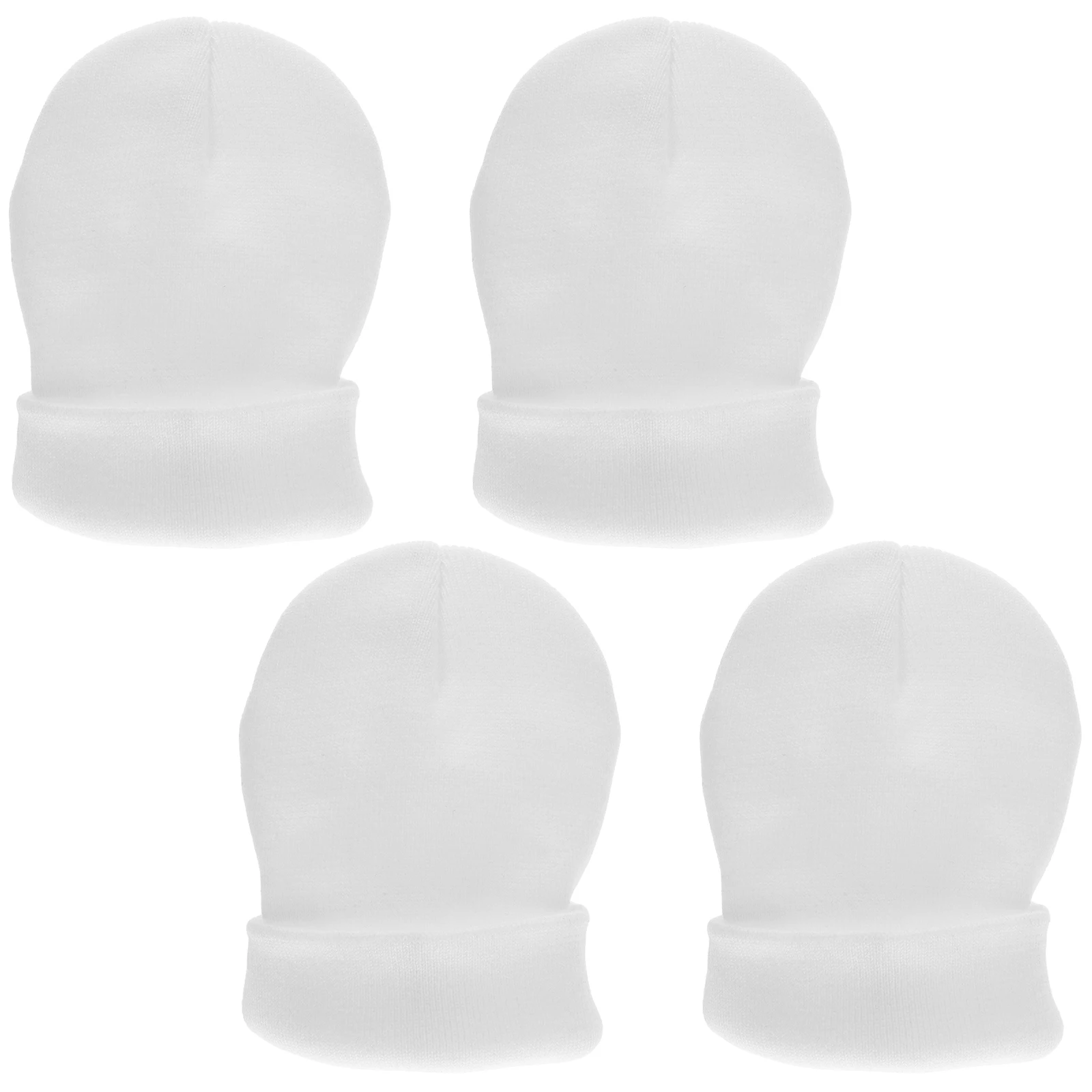 

4pcs Warm Knitted Beanie for Women Men Solid Color Soft Woolen Hat Trendy Winter Cap Beanies Fluorescent for Women