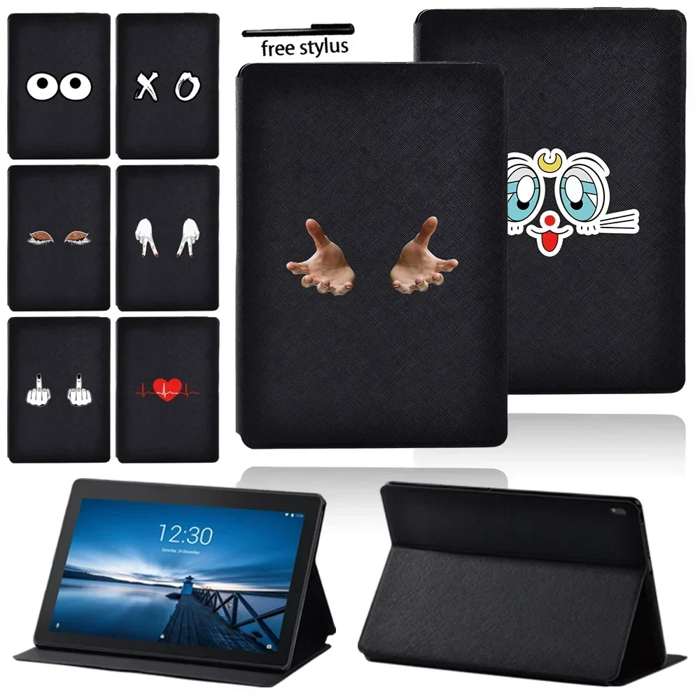 New Tablet Case for Lenovo Tab E10 TB-X104F/M10 10.1 TB-X605F /Tab M10 Handy Foldable PU Leather Case Back Cover