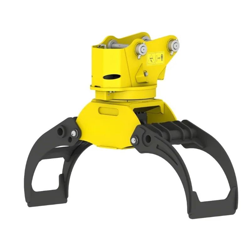 Hydraulic control wood clamp 360 degree rotary rotary wood grabber