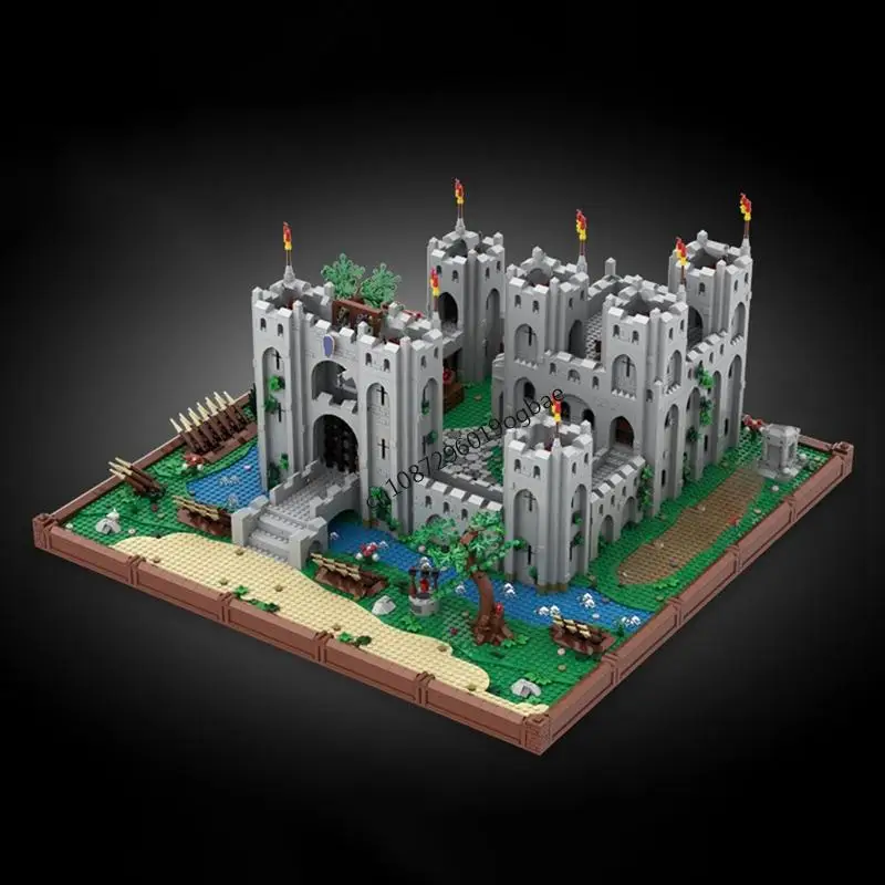 

Новинка, 8251 шт., Moc, европейский средневековый вид на улицу, модель замка Кирпичга, сделай сам, головоломка на заказ, креативные идеи, детские игрушки, подарки на день рождения