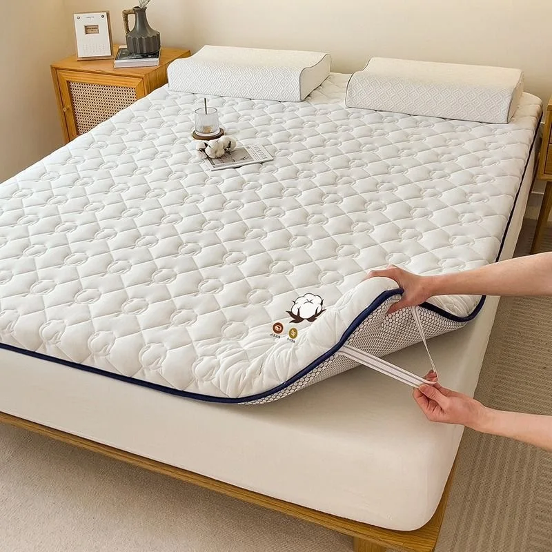 ソフトコットンマットレスパッド畳マット学生寮シングルレンタル特別家庭用寝具パッド入りフロアクッションワトソンクイック
