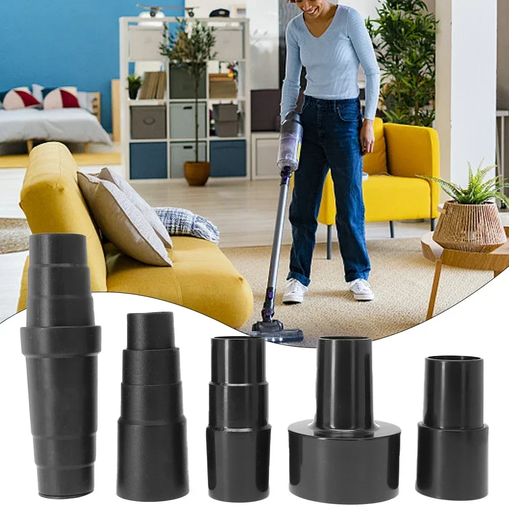 5pcs/Set Vacuum Hose Adapter Kit Reducer Converter From 1 1/2 Inch To 1 1/4inch Spare Parts Replacement Accessories