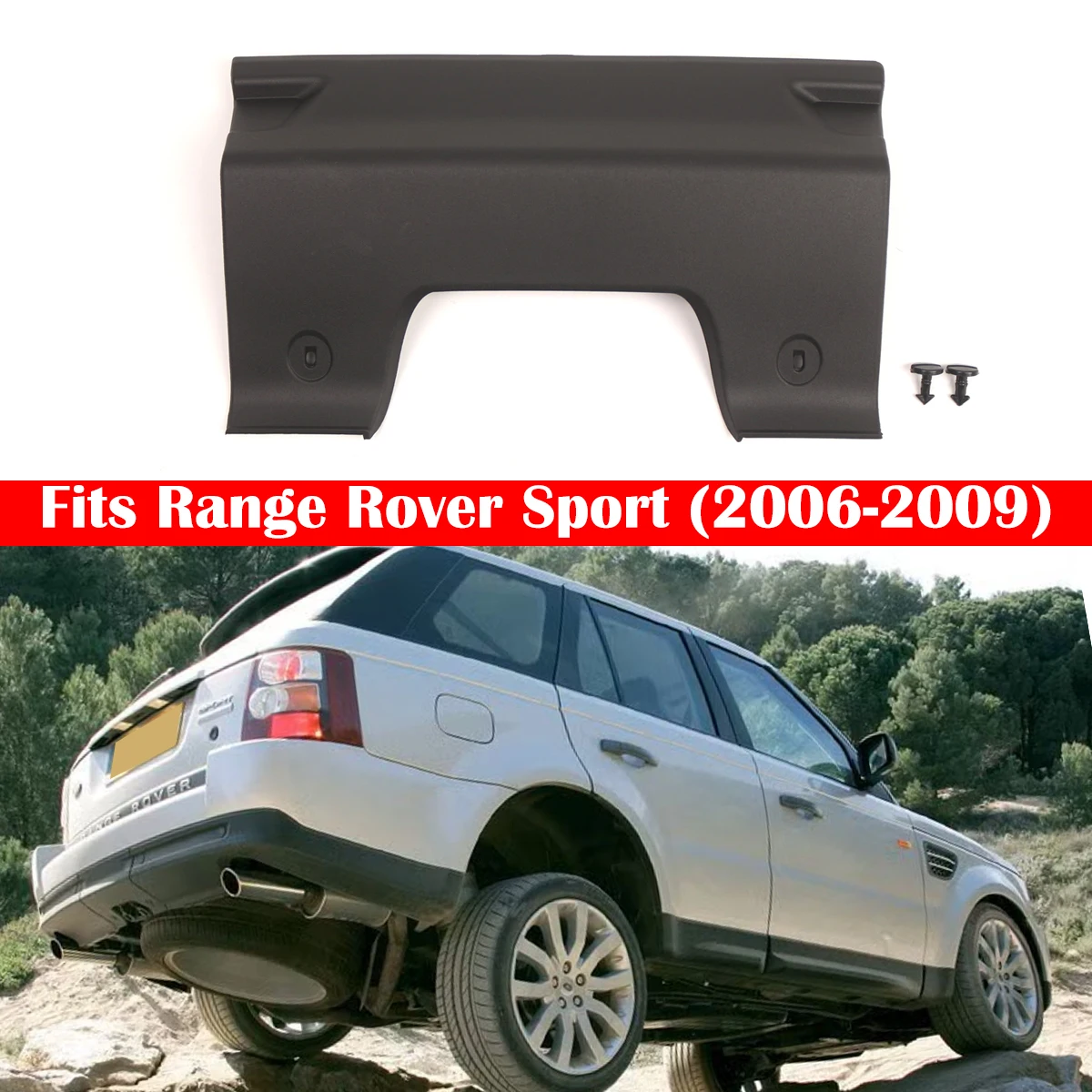 

Car Trailer Cover Tow Eye Cover Rear Replacement For Range Rover Sport 2006-2009 Car Exterior Accessories DQU00011PCL
