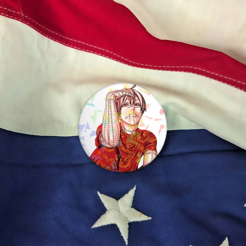 أنيمي T-تشديد A-ankis تأثيري حلي شارة عملية الليزر دبوس صفيح بروش أنيمي الدعامة هدية عيد الميلاد #6