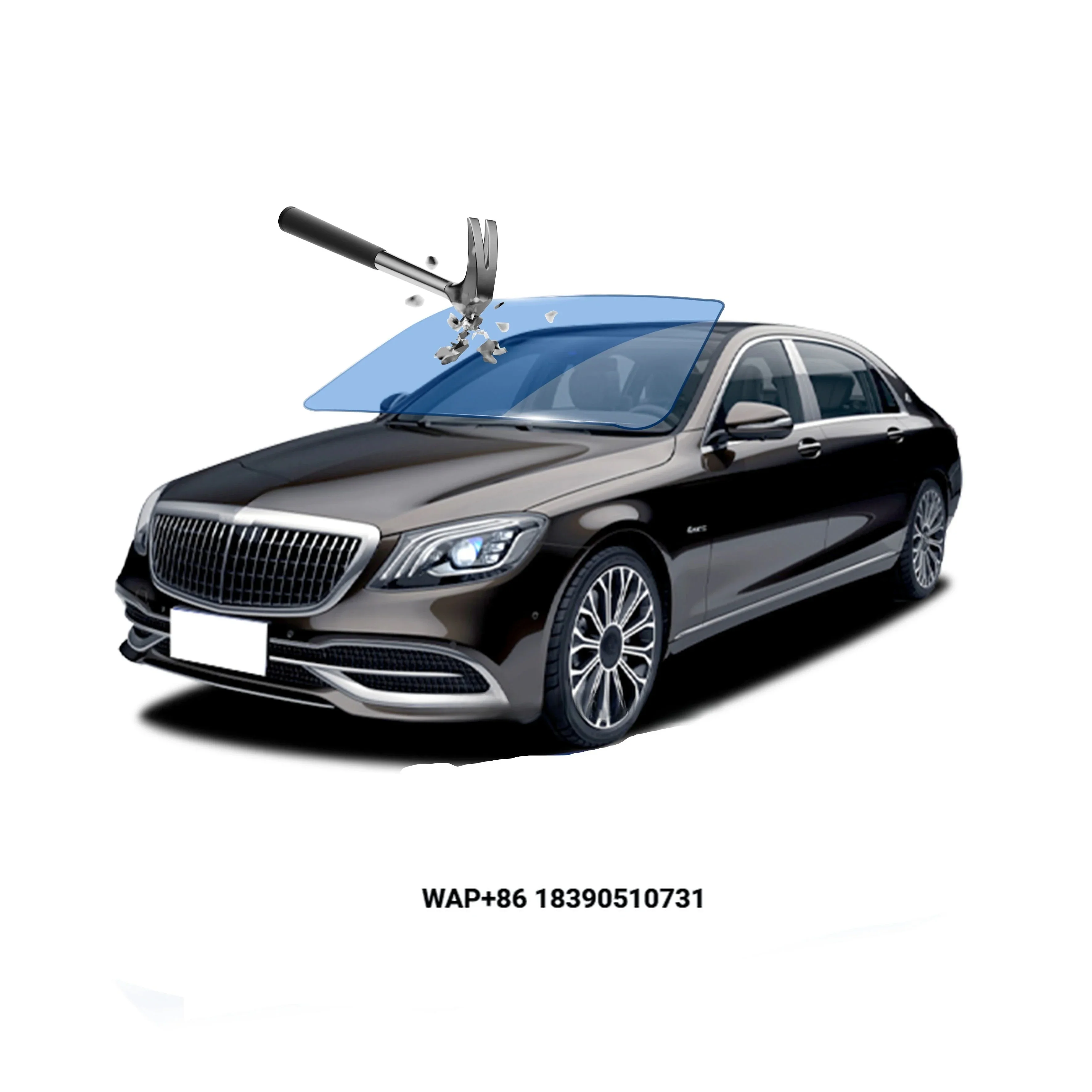 

USA Quality TPU Windshield Protection Film Glossy Explosion-Proof Self-healing for Windshield & Body Cover Car Glass Armor TPU