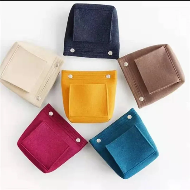 

New Multifunction Women Felt Insert Bag Makeup Cosmetic Bags Travel Inner Purse Portable Handbag Storage Organizer