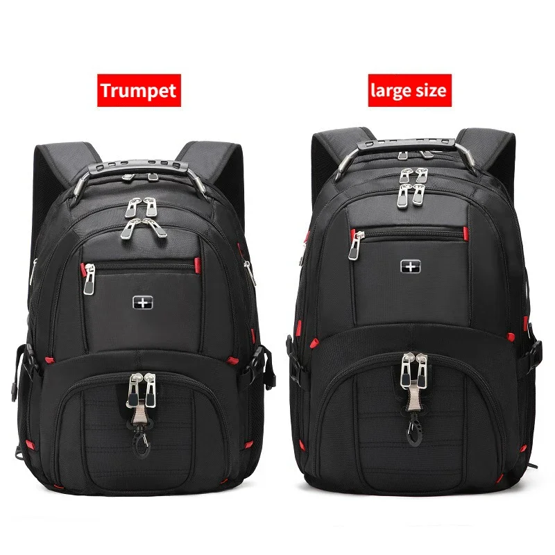 Large Capacity Male Backpack Fashion Travel Multifunction USB Charging Waterproof Anti-theft 17 Inch Laptop Backpack For Men