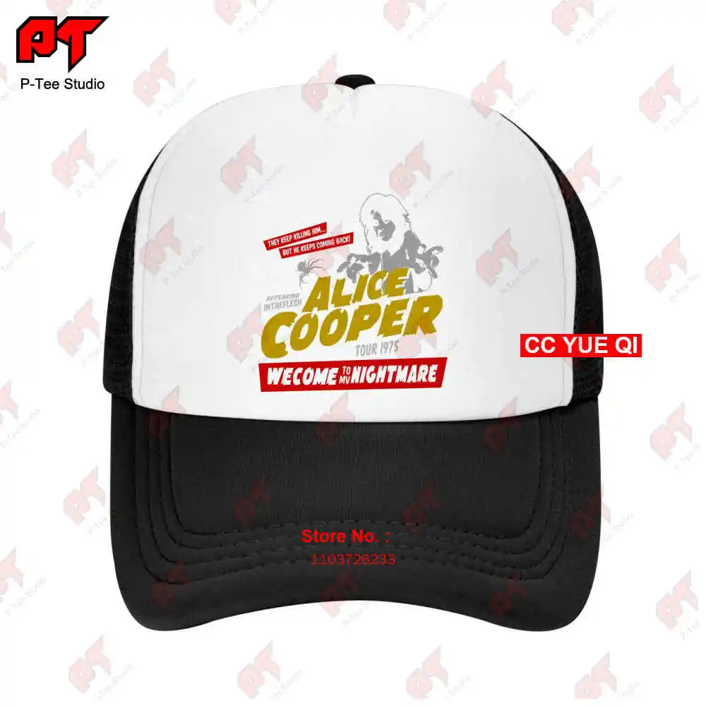 Alice Cooper Welcome To My Nightmare Rock Music Baseball Caps Truck Cap WUVA