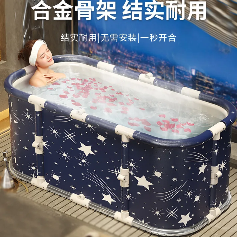 Alloy bracket foldable bathtub for homerectangular bath bucket bath tub
