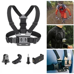 Hands-Free Sport Camera Chest Strap Mount Harness Strap Holder Cell Phone Clip Five-in-one Suit