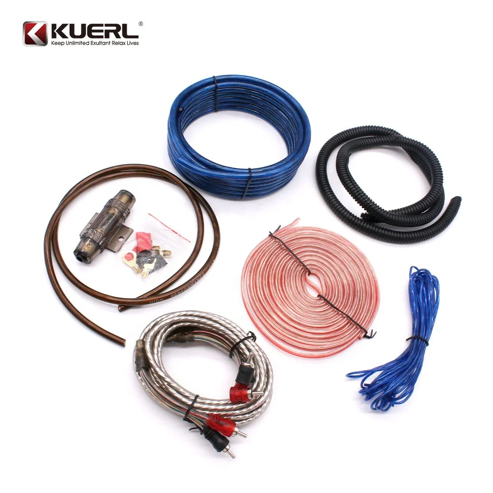K-381 6GA/8GA/10GA for choose Car Audio Power Amplifier Wiring Kit Wholesale Price High Quality Car Audio Accessories