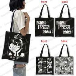 Horror Manga Tomie Vrouwen Handtas Grote Capaciteit Totes Bag Hip Hop Junji Ito Schoudertas Voor Reizen Meisjes Herbruikbare Winkelen tassen