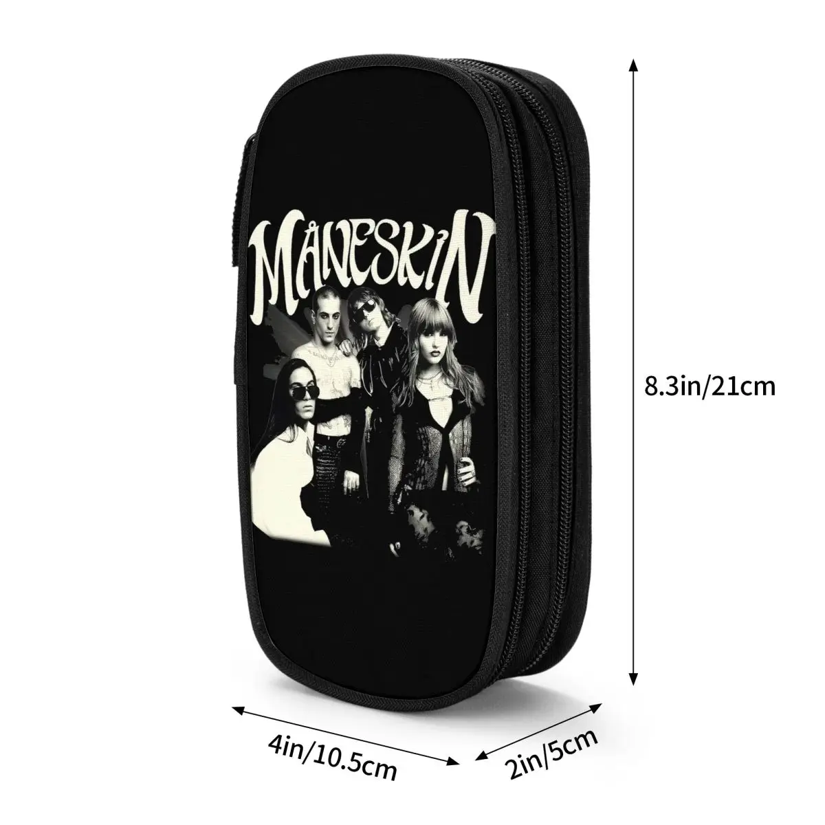 Fashion Maneskin Band Rock Musical Pencil Cases Pencil Box Pen Box for Girl Boy Large Storage Bag Students School Gifts