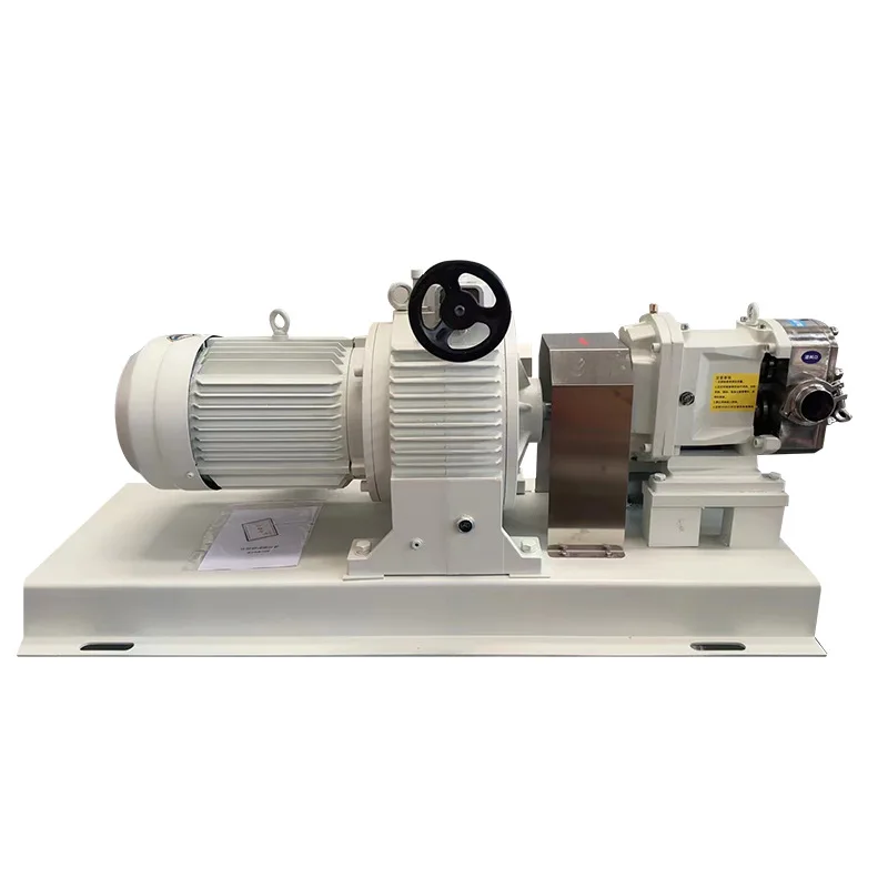 Factory stainless steel cam rotor pump food grade jam hot pot base sauce electric conveyor pump high viscosity pump