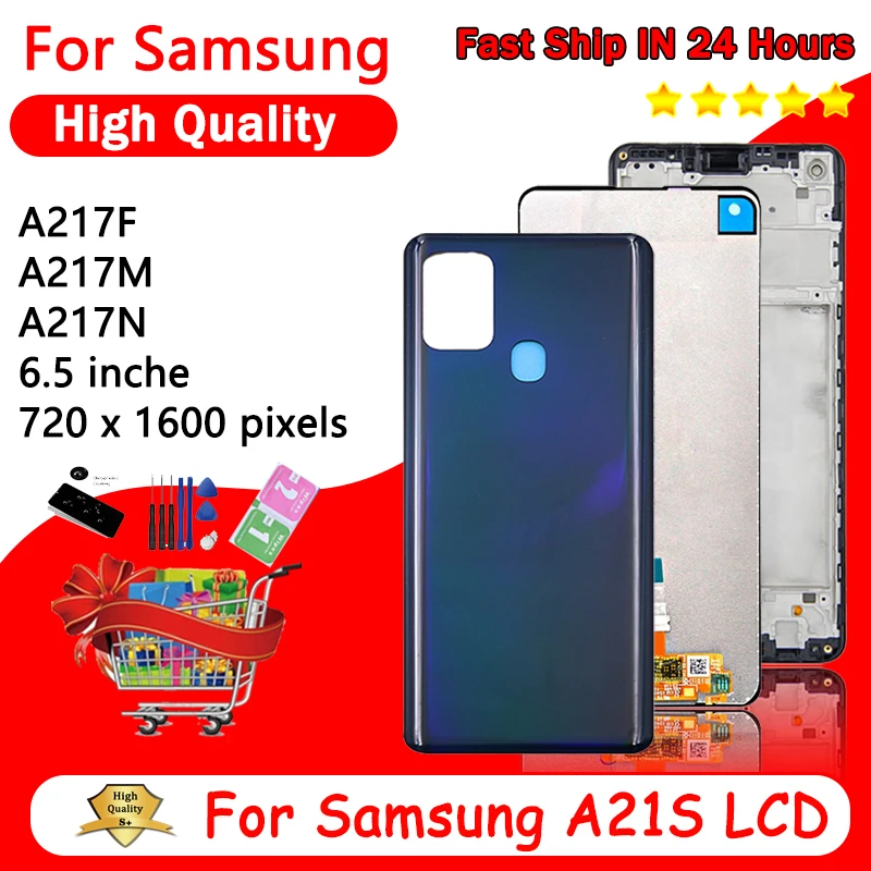 High Quality A217 LCD For Samsung A21s A217 LCD Touch Screen Digitizer For Samsung A21S SM-A217F/DS Display Replacement