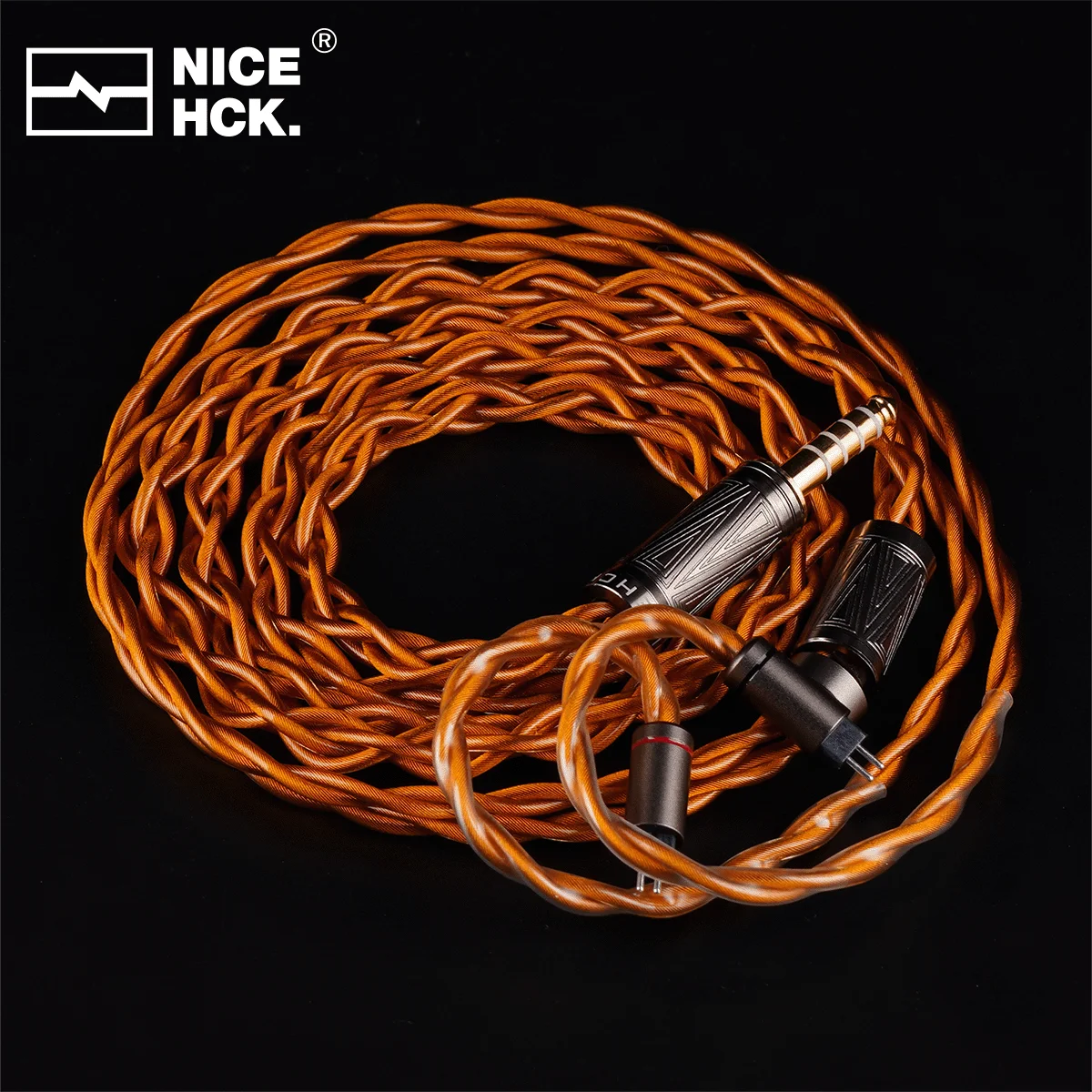 NICEHCK Engr.Mix Limited Quantity Cable Litz Structure Muti-materials Mixed Conductor Wire OFC 4.4mm Plug 2Pin for NX8 Rockies