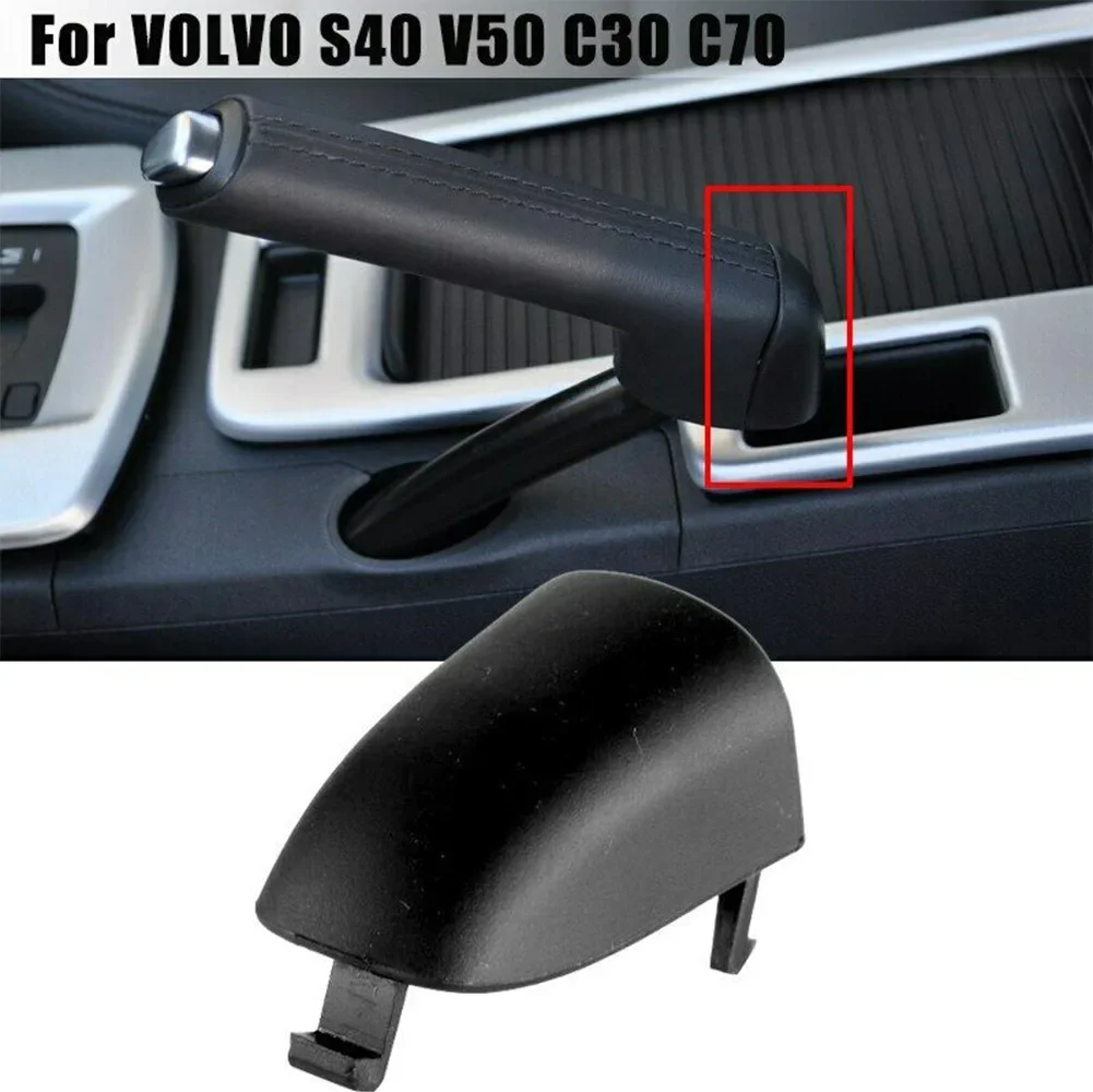 Handbrake Handle Handle Lever Cover Handbrake ABS Plastic Reliability Black Durability For VOLVO S40 V50 C30 C70 Auto