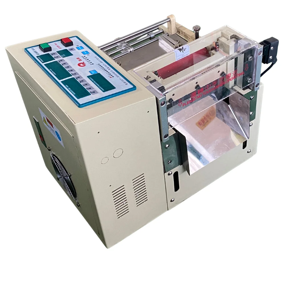 Gear Microcomputer Automatic Cutting Machine 220V 0.1mm Precision PE/PVC Leather Tape