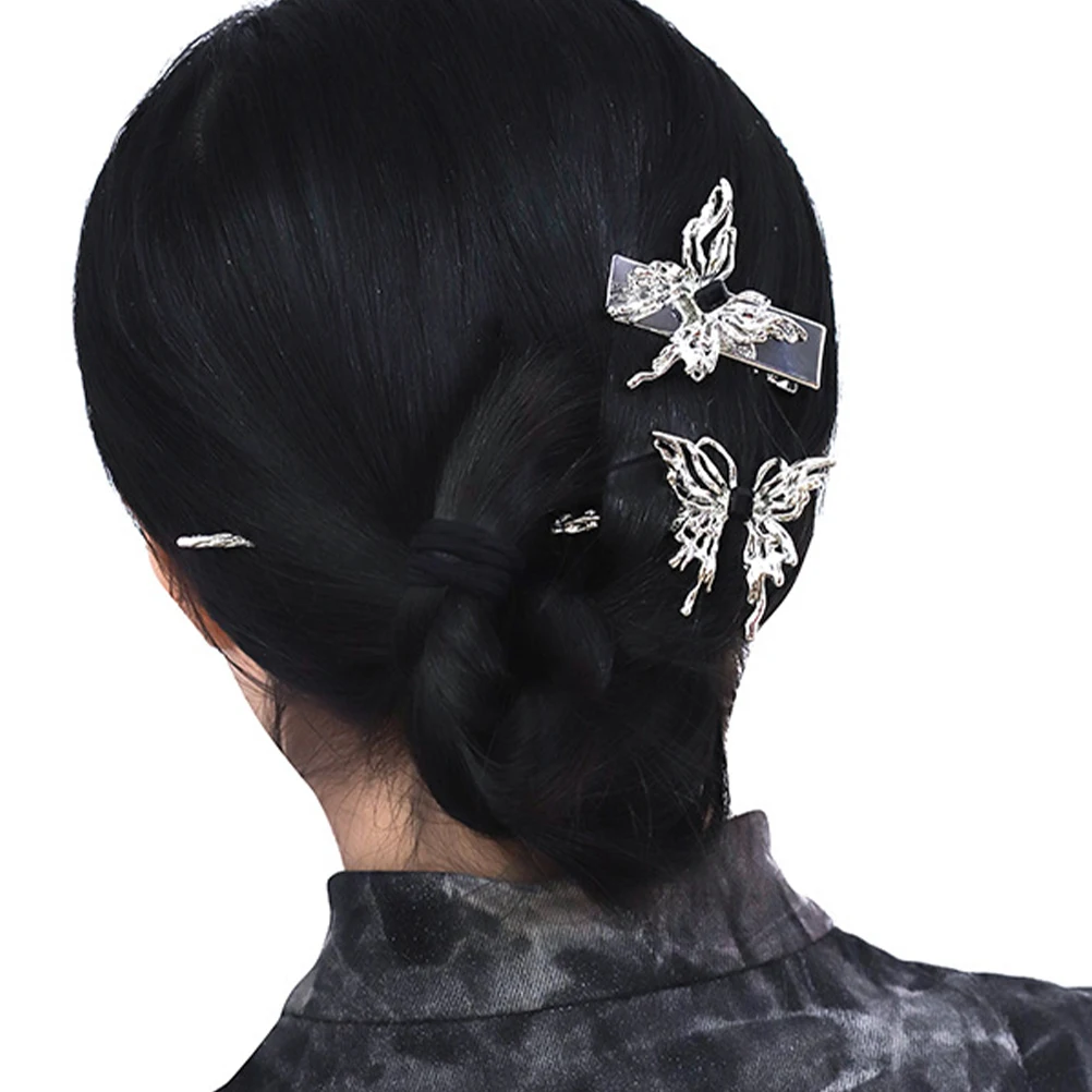 

Butterfly Stick Chinese Style Alloy Hair Fork For Women Vintage Hair Accessories Retro Chignon