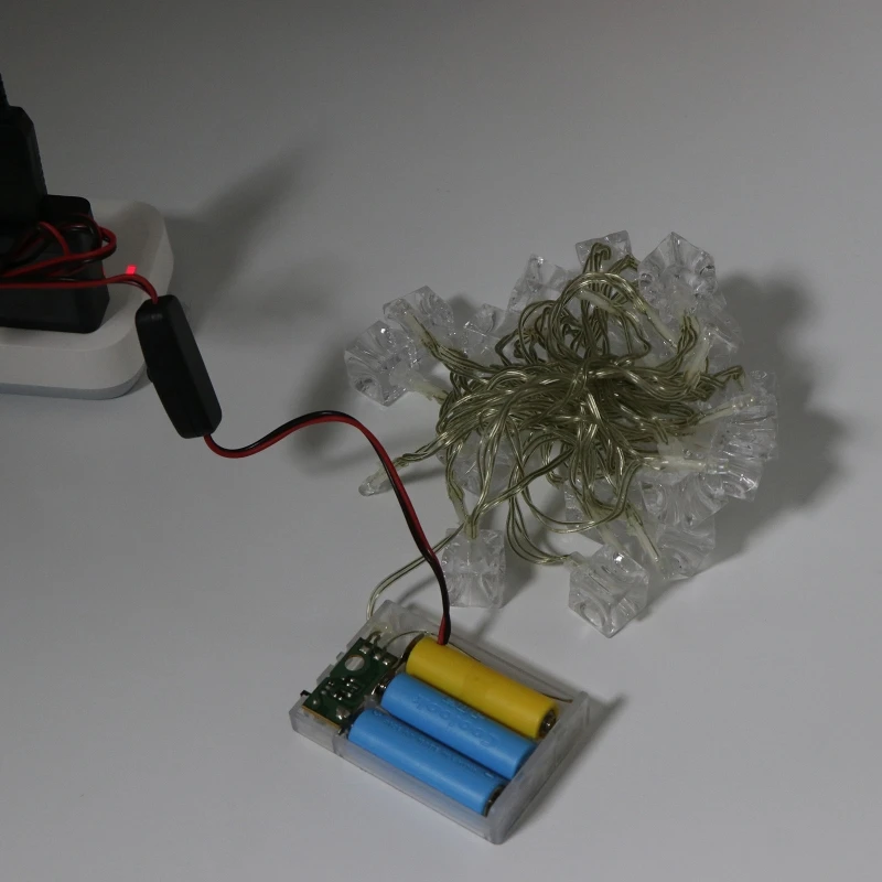 New 1.5V To 6V Universal AA/AAA Dummy Battery Adapter Detachable USB/Type C Battery Eliminator Cable With On/Off Switch Reusable