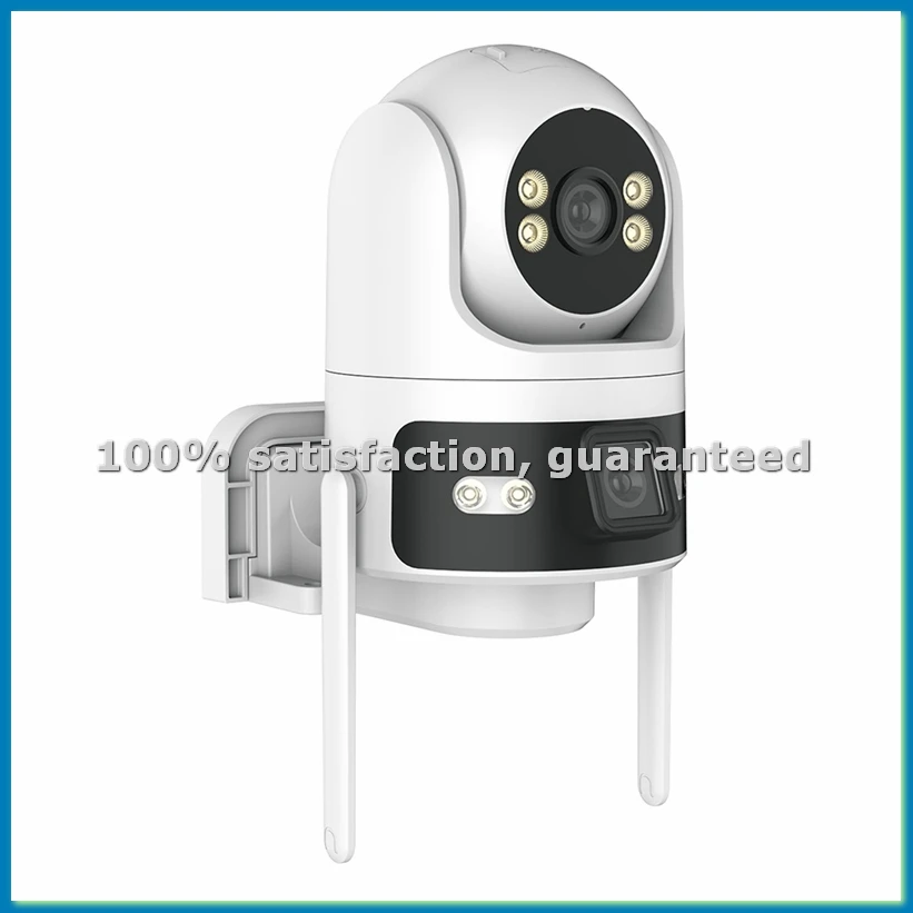 

Умная Wi-Fi камера видеонаблюдения TUYA 6 МП (3 МП + 3 МП) 2-в-1 с ИИ-детектором, цветным ночным видением и двусторонней связью, CCTV, вилка США - A23U