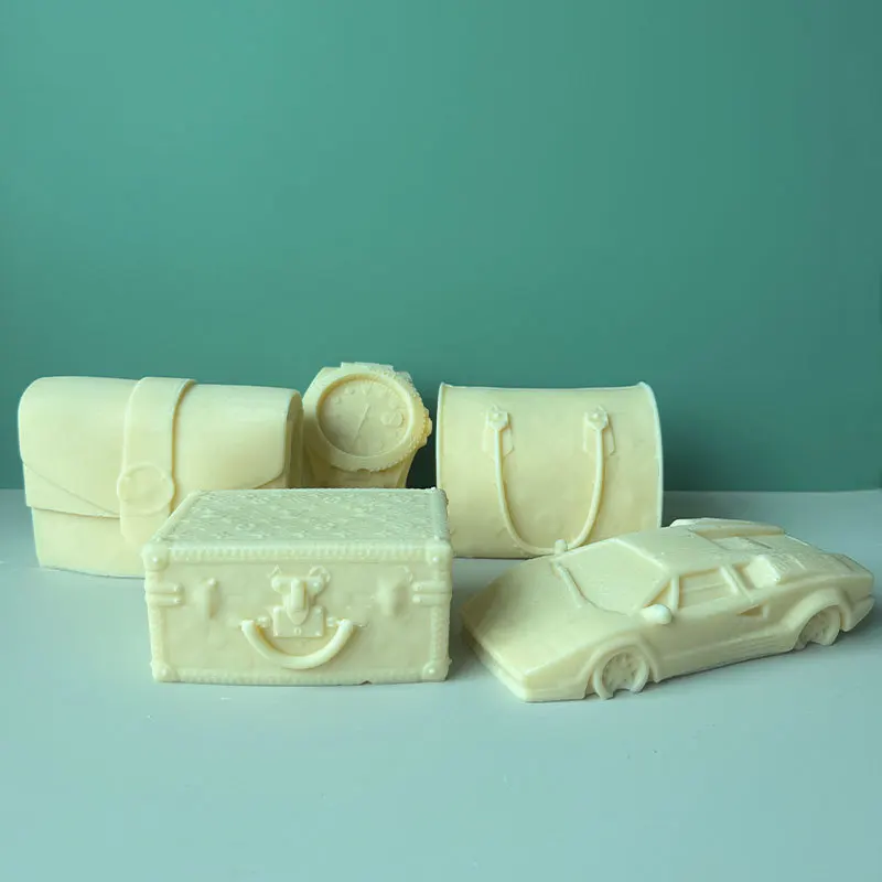 

Brand Bag Car Watch Aromatherapy Silicone Candle MouldDIYCake Chocolate Mold Home Decoration Ornament