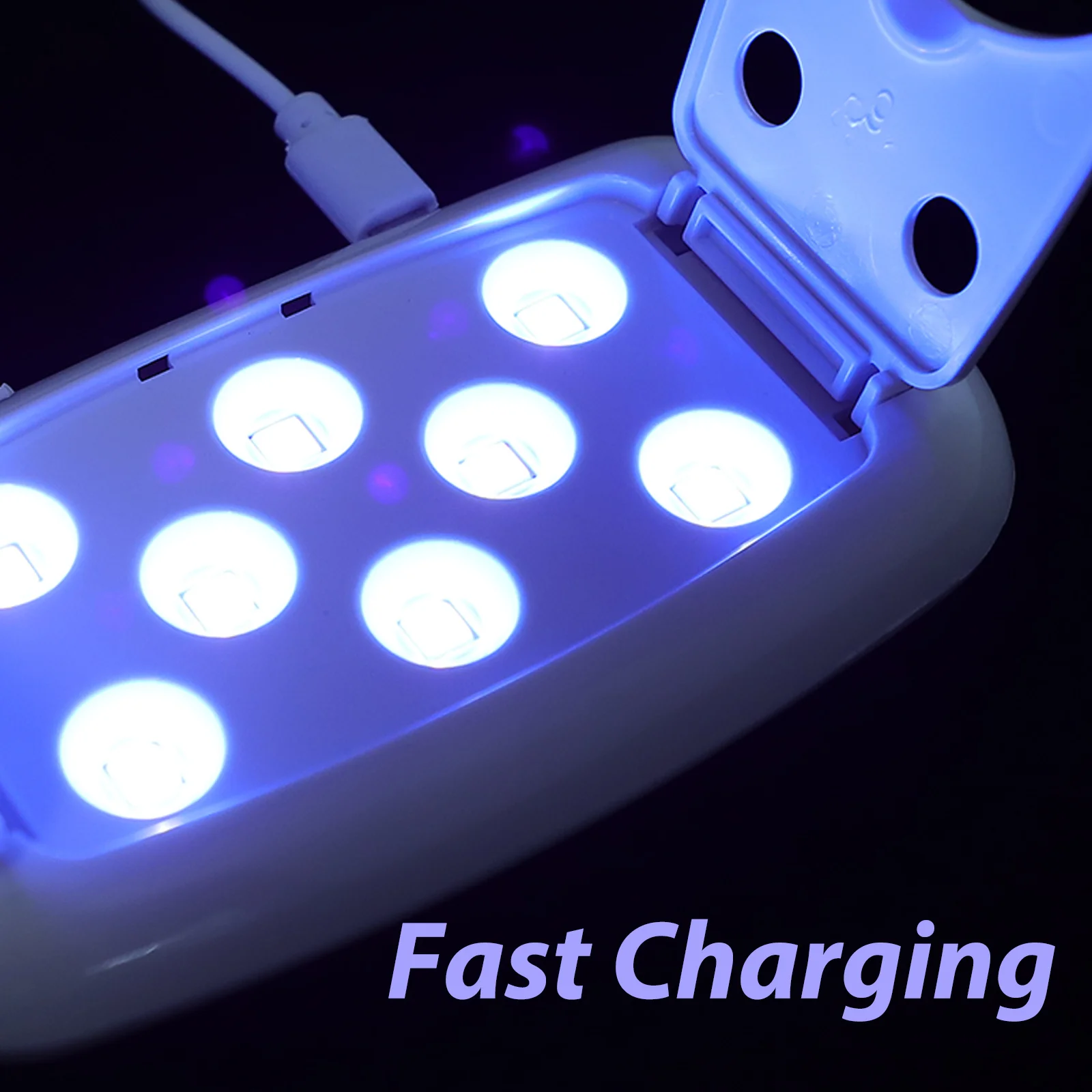 1 セットミニ LED ネイルランプピンクコンパクトデザインジェルネイルドライヤー速乾性シンプルなジェルポリッシュマニキュア使用