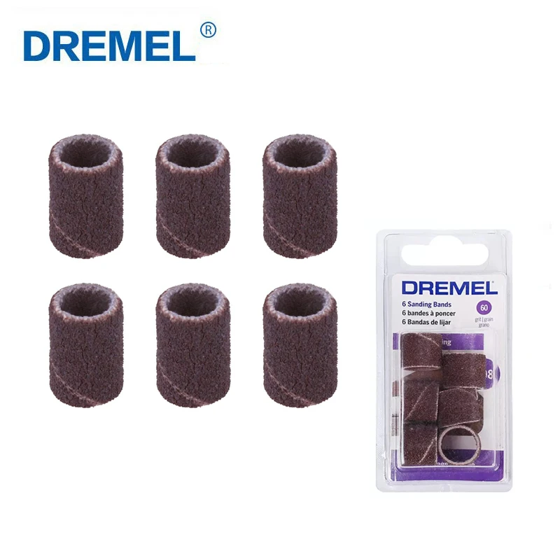 

Dremel Sanding Bands Multipack 6pcs Drum Sanding Bands for Sanding Shaping and Smoothing Wood Plastic and Materials