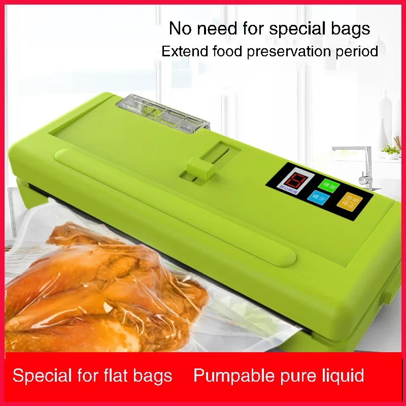 Food Preservation Vacuum Sealing Machine Sealing Packaging Machine Small Compression Preserving Liquid Plastic Sealing Machine