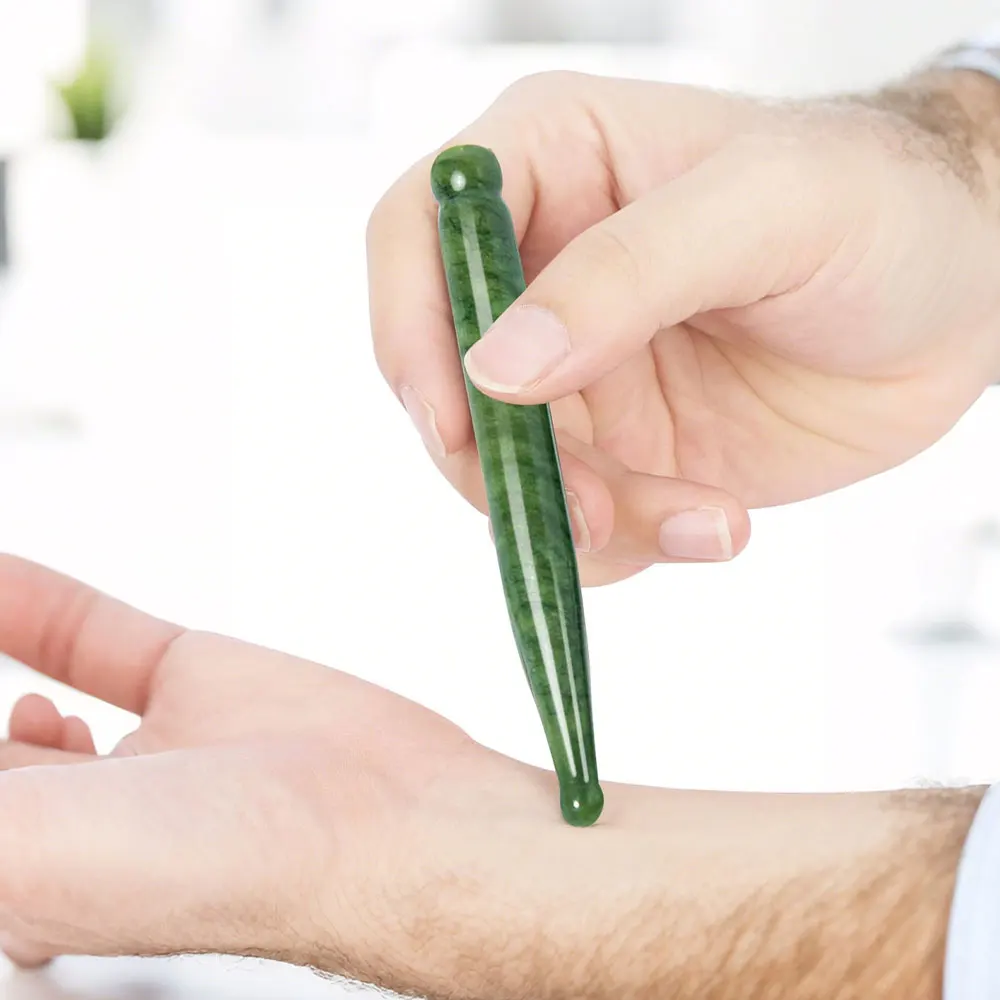 اليدوية الطبيعية اليشم الوجه الوخز بالإبر نقطة غواشا عصا تدليك سبا العلاج روز كوارتز اليشم حجر غوا شا كشط مدلك