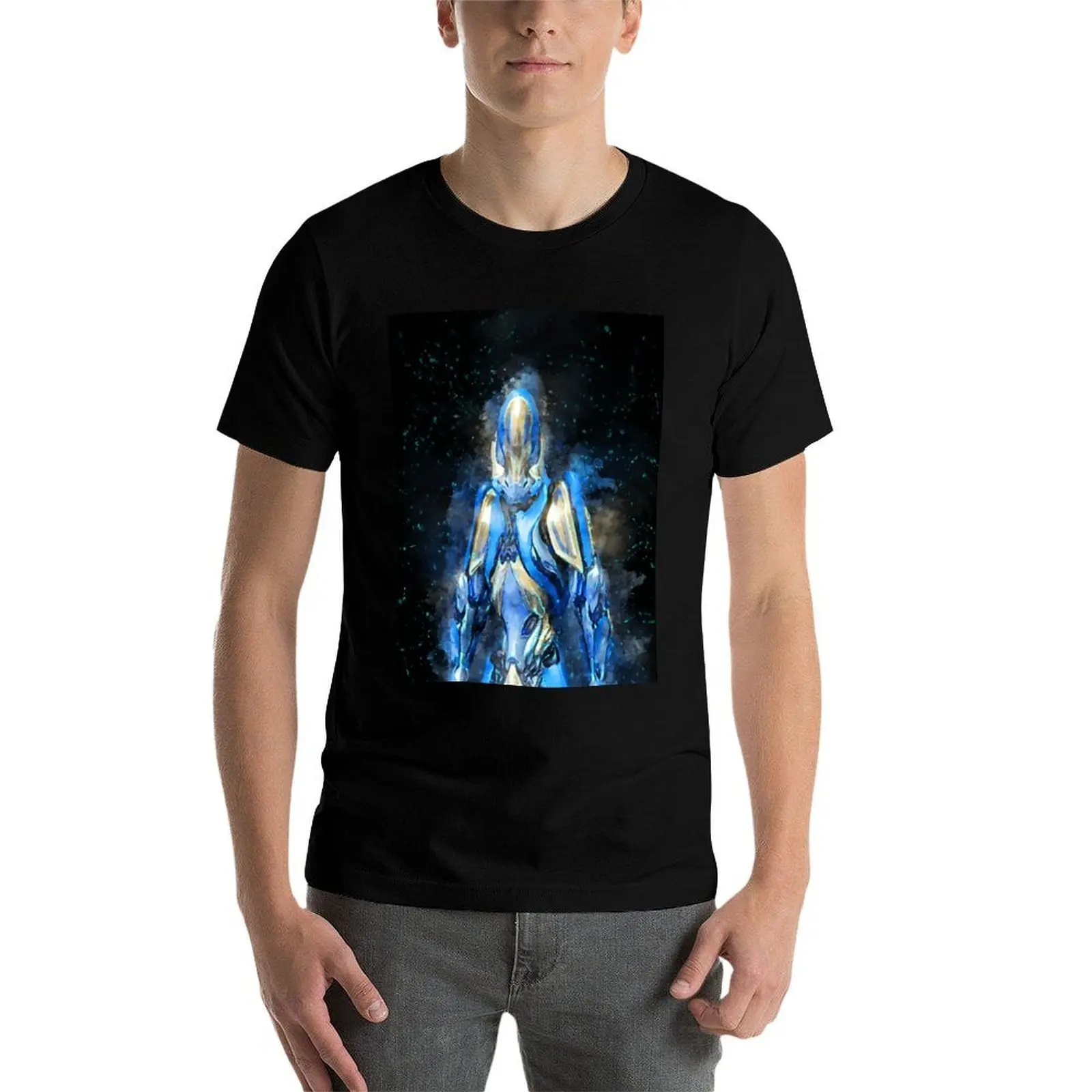 غاوس - Warframe تي شيرت تي شيرت رجل عادي رجالي جرافيك تي شيرت تي شيرت للرجل جرافيك تي شيرت كلاسيكي #4