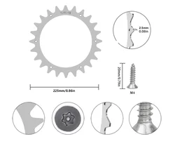 Robotic Lawn Mower Spikes Traction Enhancer Worx Landroid S&M&L 225/205mm Model TLWL-02/01 Robot Mower Traction Wheel Spikes