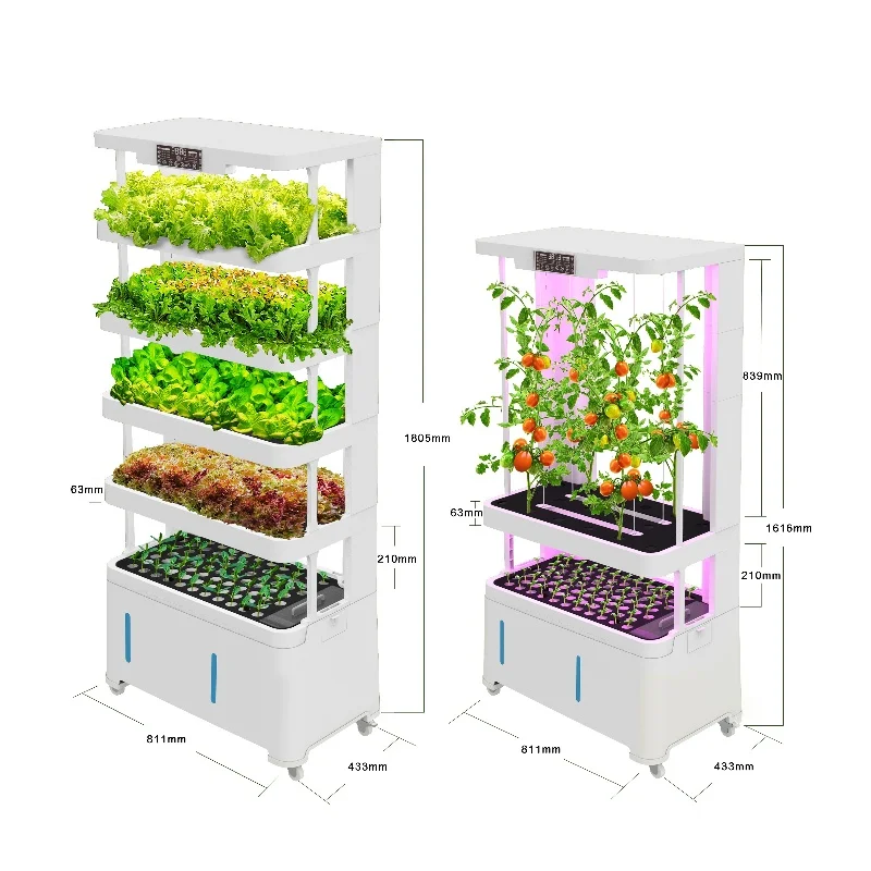 

e Planting Machine Integrated Home Intelligent Soilless Universal Wheel Aquaponics System Equipment Hydroponic Vegetabl