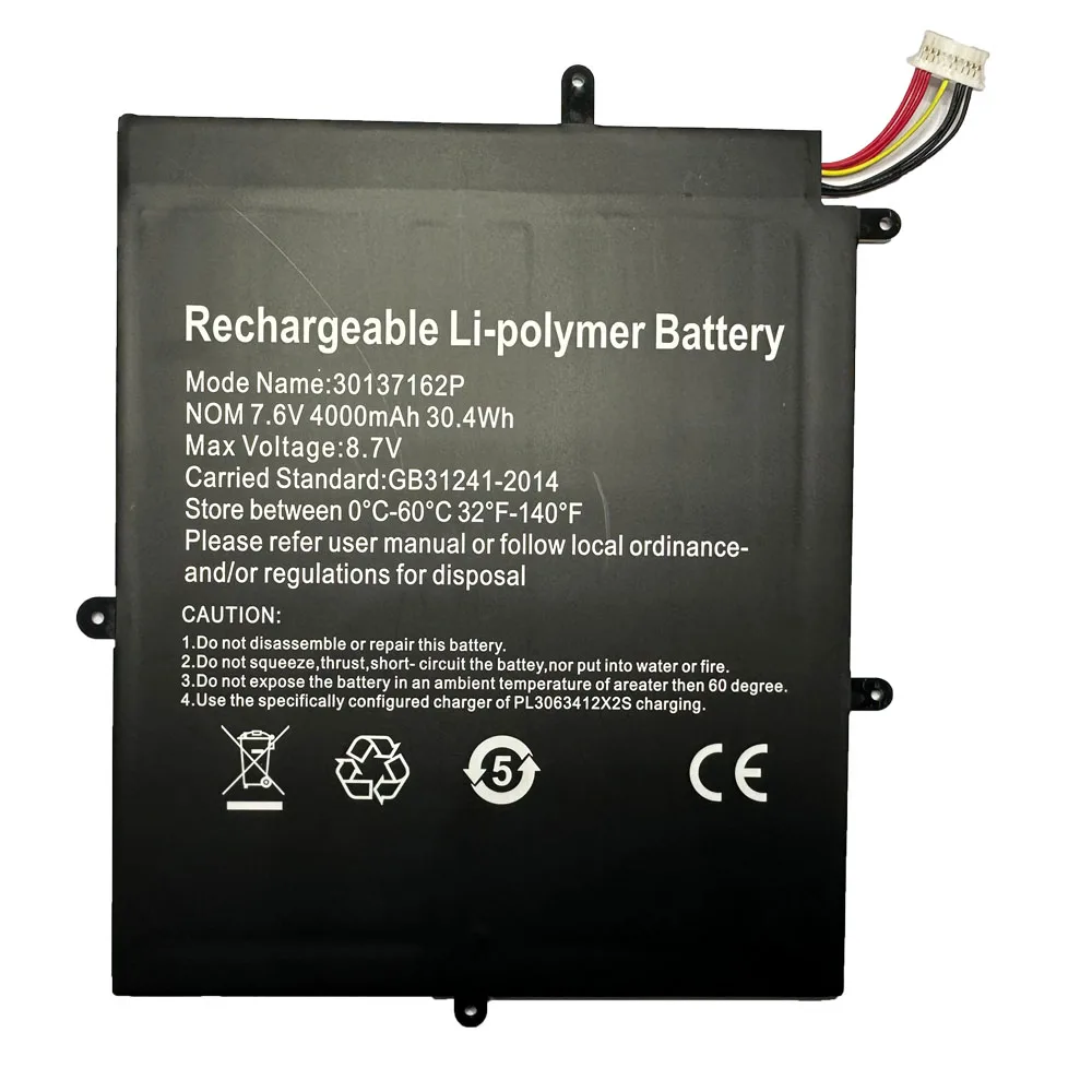 30137162P H-30137162P 7.6V 30.4Wh 4000mAh Laptop Battery For TECLAST F5 NV-2778130-2S For JUMPER Ezbook X1