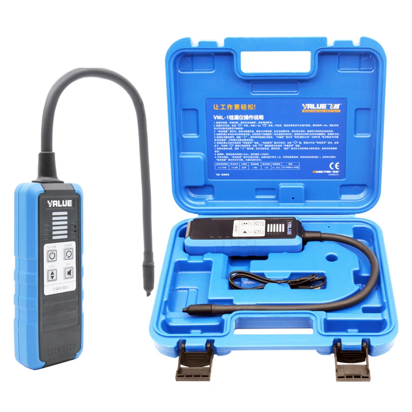 

VML-1 Refrigerant Leak Detector R410a R32 Refrigerant Snow Refrigerator Air Conditioner Halogen Detector