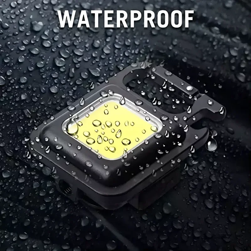USB Mini Multi functional Portable Flashlight Keychain Outdoor Camping Work COB Emergency Inspection Mountaineering Light