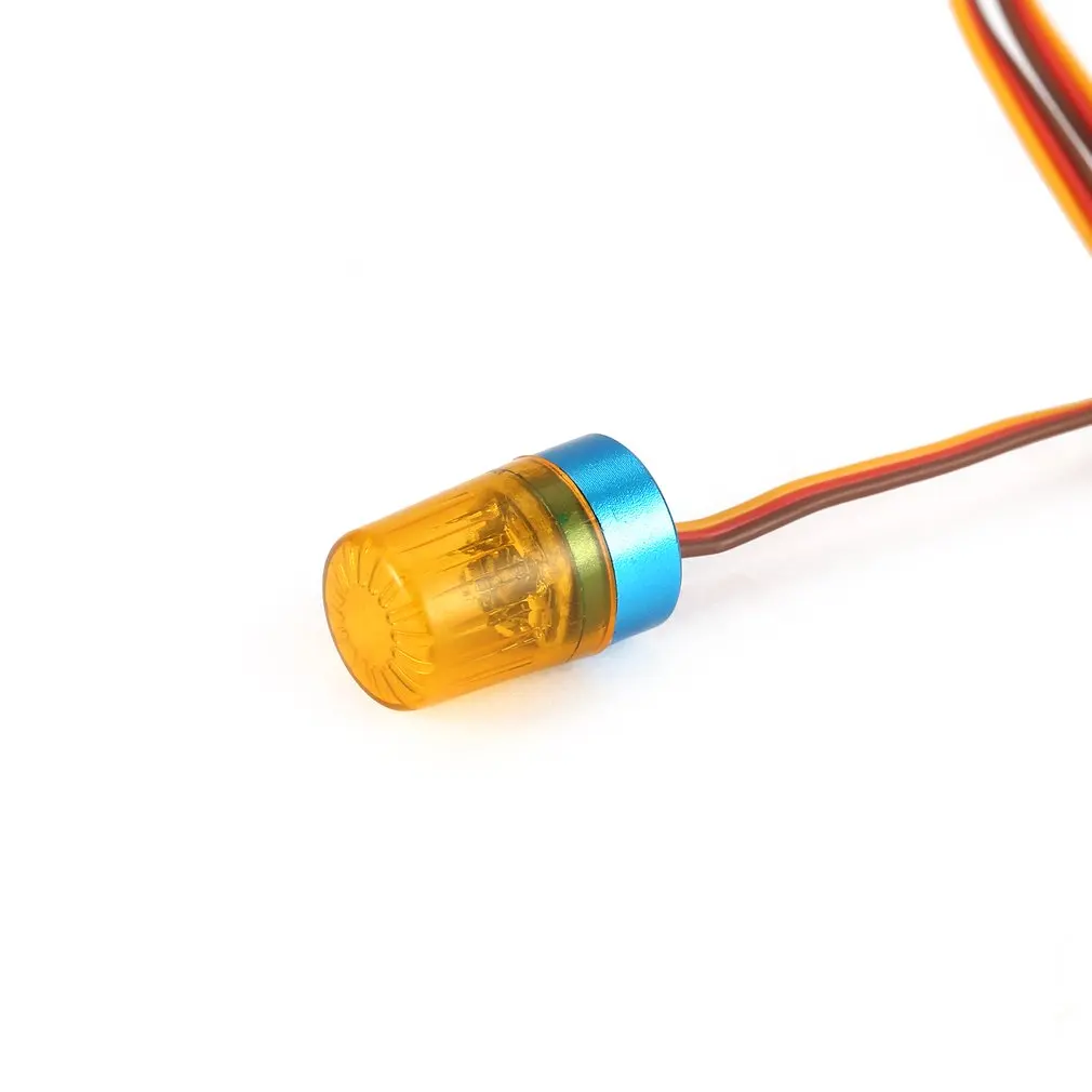 AX-511 Circular Ultra Bright LED Light Strobing-blasting Flashing Fast-slow Rotating Mode RC Police Firefighting Ambulance Car