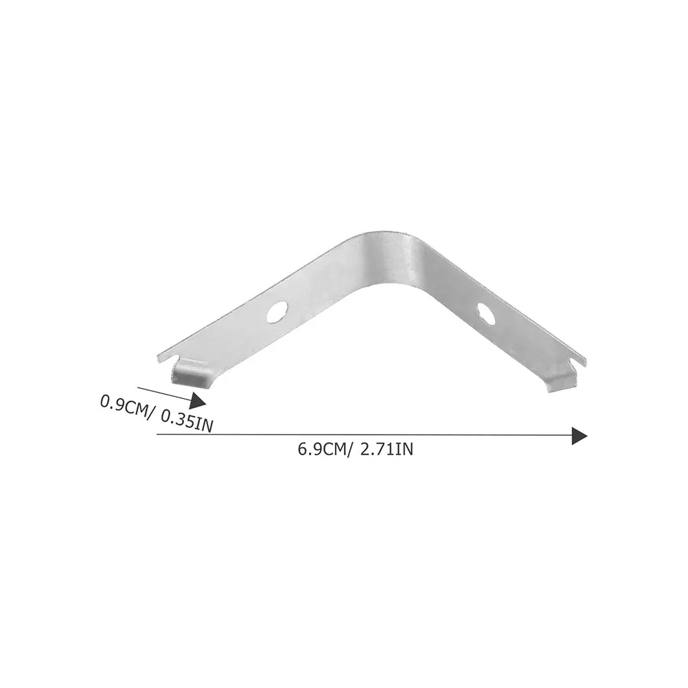 100Pcs Invisible Corner Brackets Metal Spring Clips Picture Frame Backing Hardware Strong Wear-Resistant Framing Tools DIY