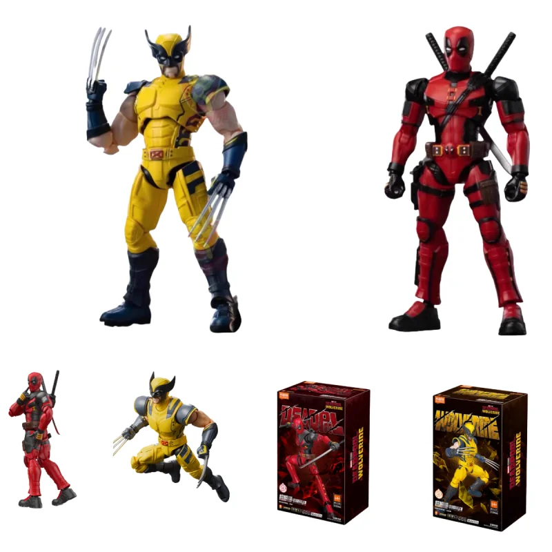 

Новый оригинальный Blokees Marvel Hero Deadpool фигурка Beyond версия аниме фигурка Росомаха сборная модель коллекционные игрушки