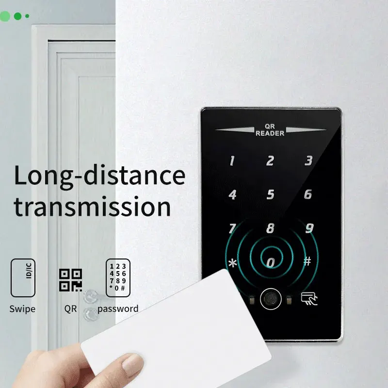 Smart QR Code Reader Waterproof IP68 IC Card 13.56M Support Wg Format /USB /RS485/RS232 Output Connect To Access Control System