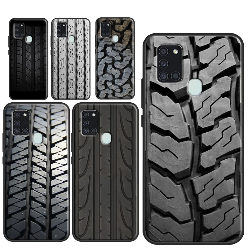 Tire Tread Wheel Case For Samsung Galaxy A54 A34 A14 A51 A71 A50 A52S A12 A22 A32 A52 A53 A33 A13 Cover Coque