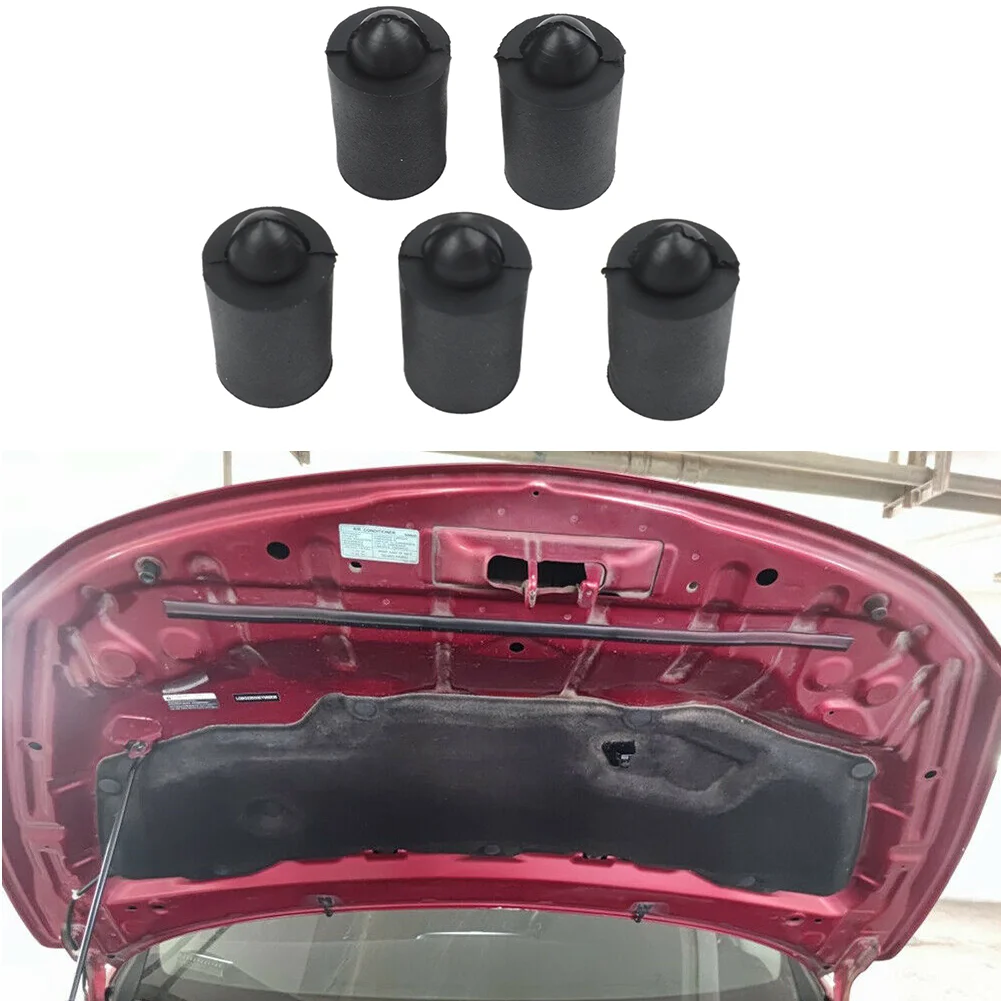 5pcs Rubber Buffers for Nissan Car Bumper Hood Bonnet Automotive Replacement Parts for Consistent and Reliable Performance