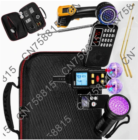 ghost search boxes, tape recorders, etc，A set of 11 ghost search equipment sets including electromotive force meters