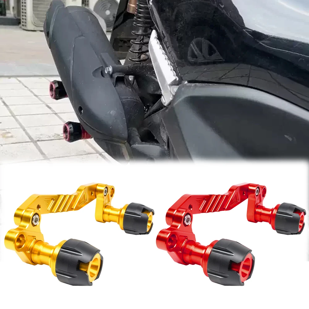 

Мотоциклетная выхлопная труба, защита от падения, мяч для Yamaha XMAX 300 NMAX 125 155 для Honda ADV160 FORZA350, аксессуары для защиты от падения