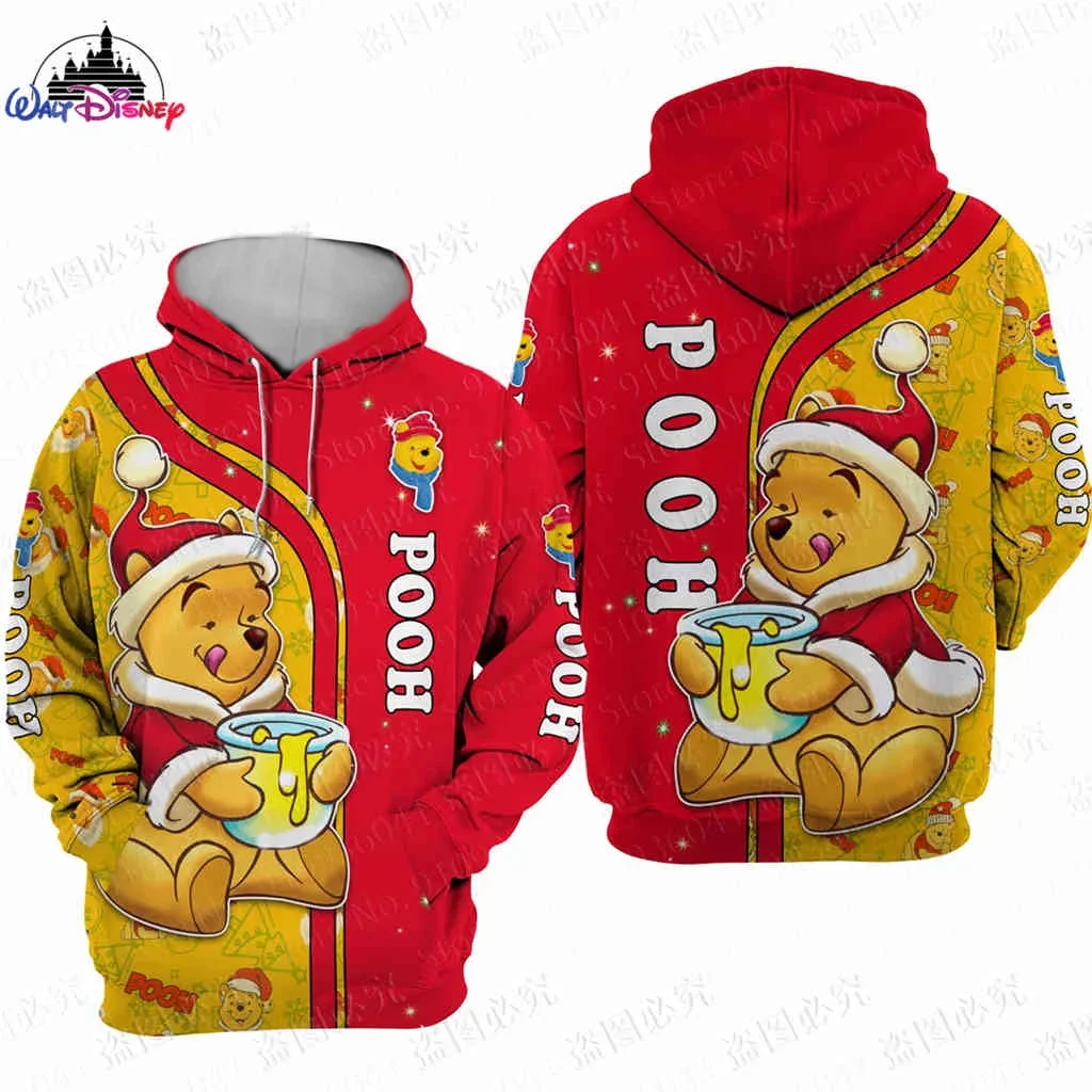 Winnie Pooh Boys Girls Hoodie Mickey Minnie Men's Hoodie 3D Print Daisy Pullover Disney Men's Hoodie Tigger Men's Clothing