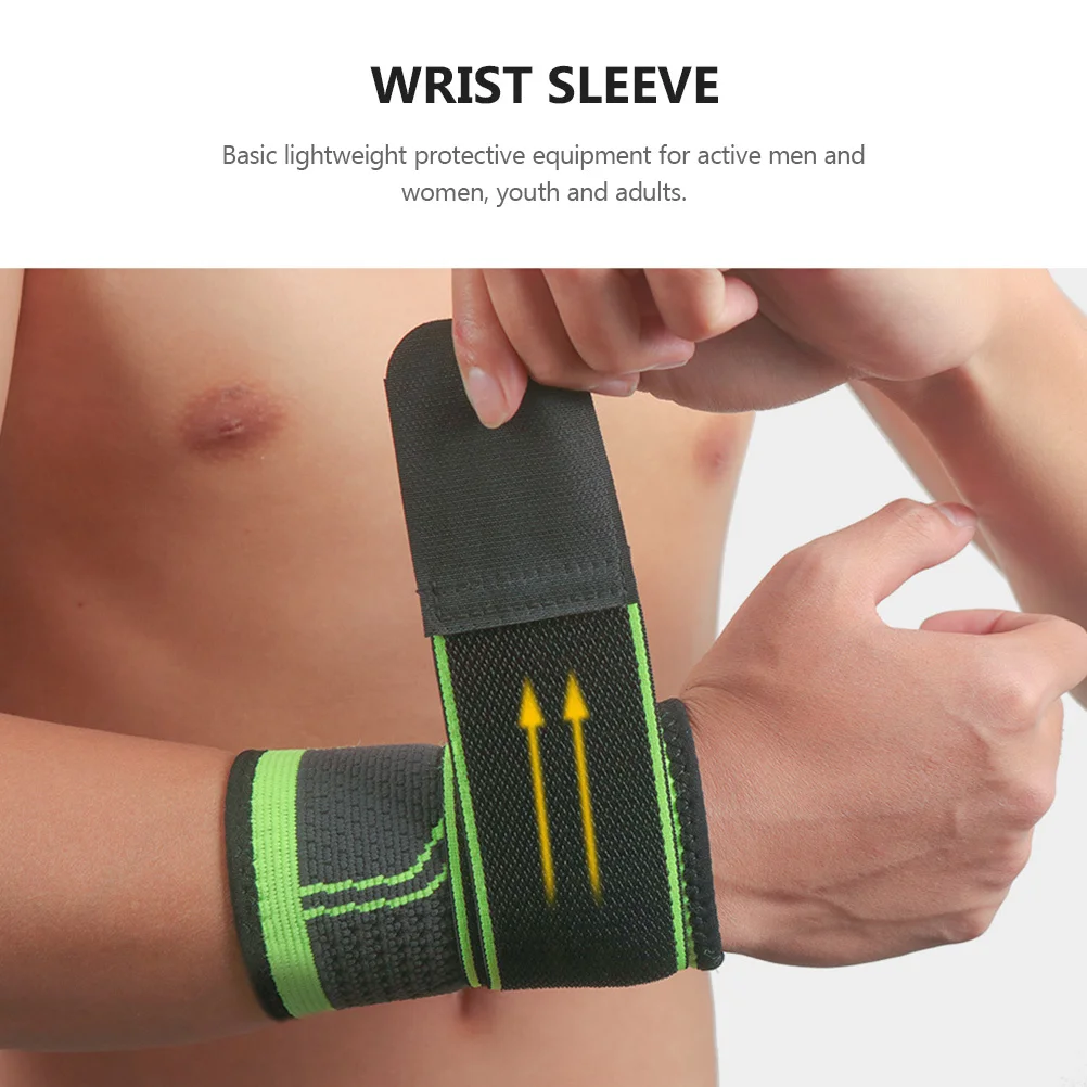 

1Pair Wrist Compression Brace Protective Support Secure Non-Slip Strap for Sports Basketball Running Wrist Sleeve Strap