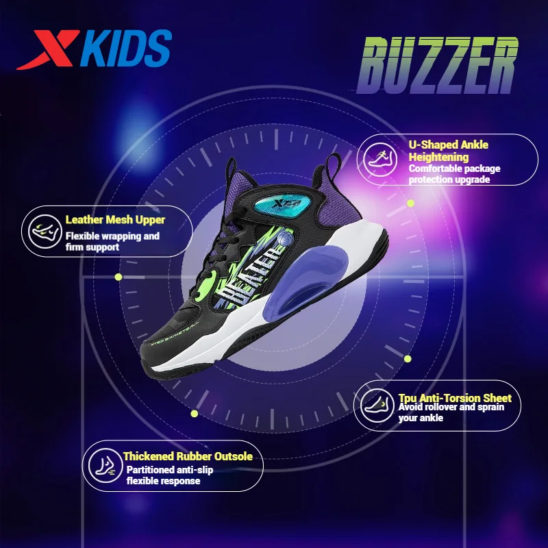 Scarpe da basket per adolescenti Xtep 2025 Scarpe sportive comode alla moda leggere e traspiranti in mesh unisex primaverili 676415129390