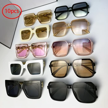 10pcs מסוגנן eyewear שילוב משקפי שמש רחוב מודרני לגברים ונשים כאחד